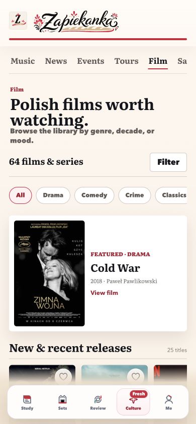 Film library in the Culture Hub