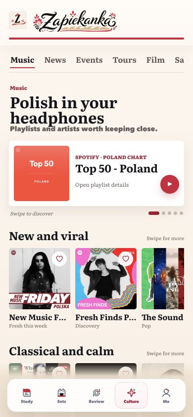 Music library in the Culture Hub